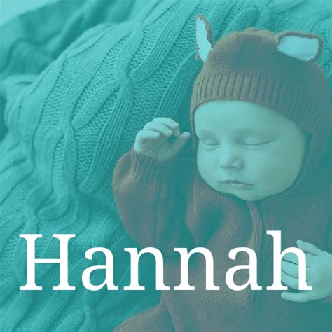 Mädchenname Hannah – Bedeutung, Herkunft und Namenstag